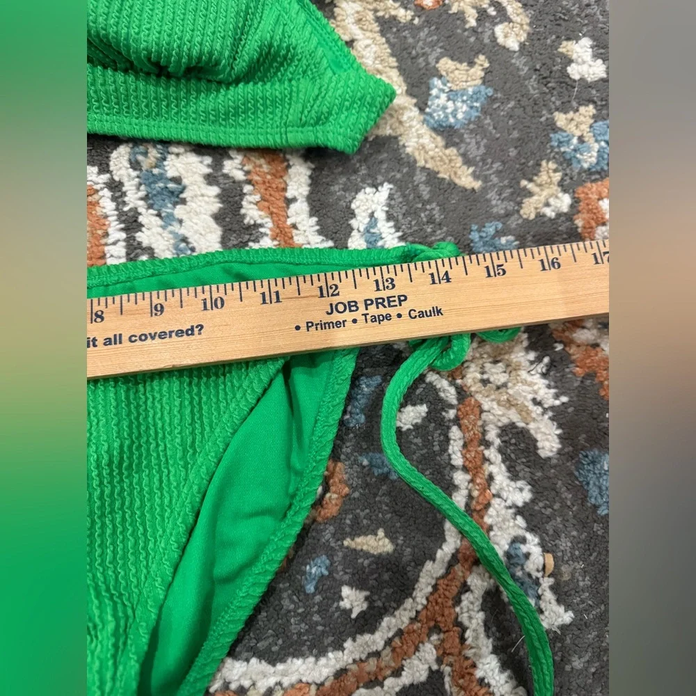 Beautiful Green Bikini Tie Back‎ and Bottoms No Size Possible Medium